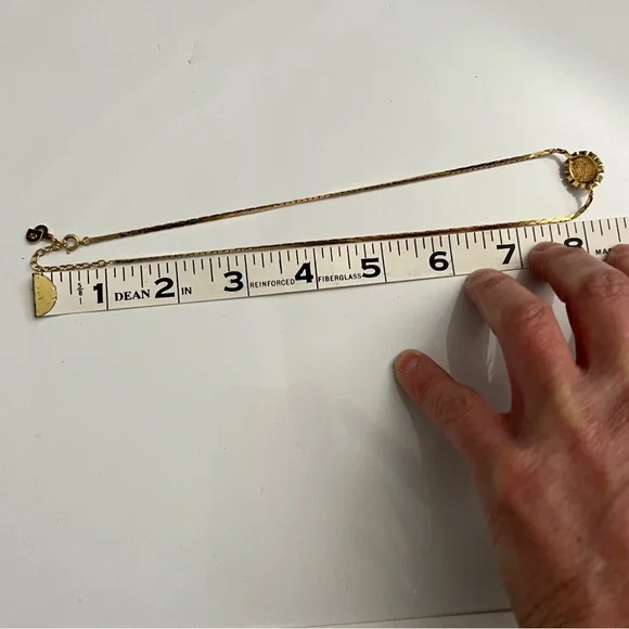 Vintage 1980s Christian Dior Signed Swarovski Crystal Faux Pearl Gold Necklace - Picture 15 of 16